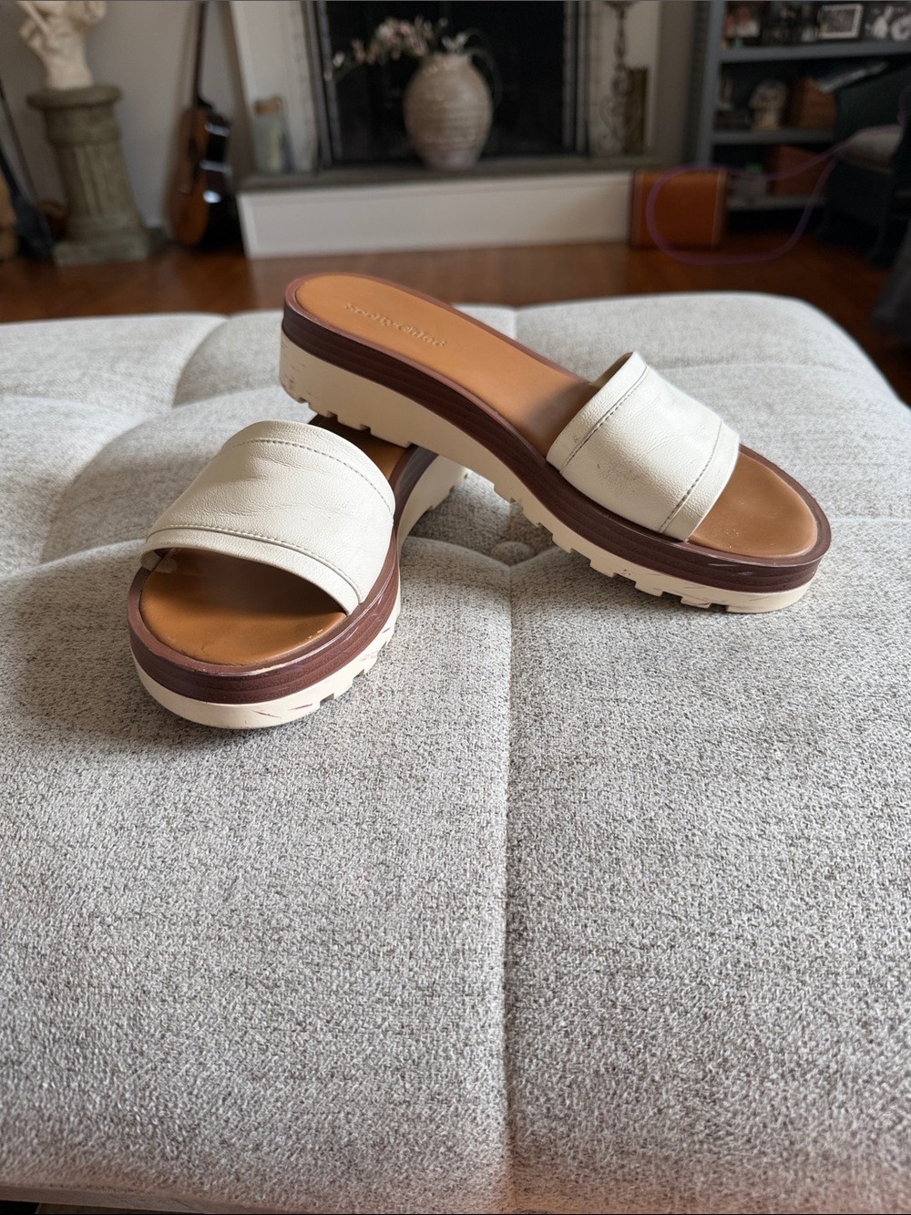 SEE BY CHLOÉ Robin Platform Slide Sandals Size 38 - Picture 2 of 15